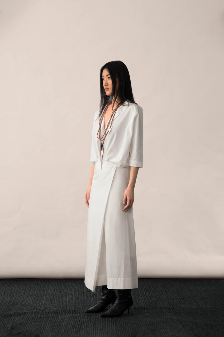 Poplin Wrap Palazzo