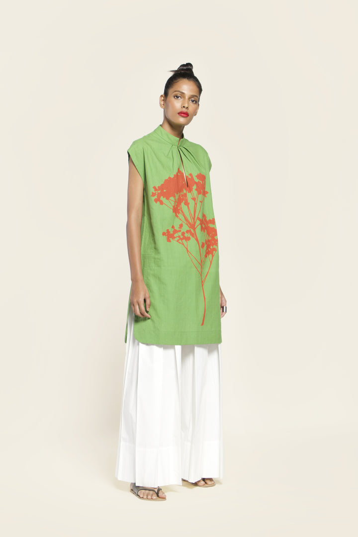 Printed Handwoven Cotton Tunic