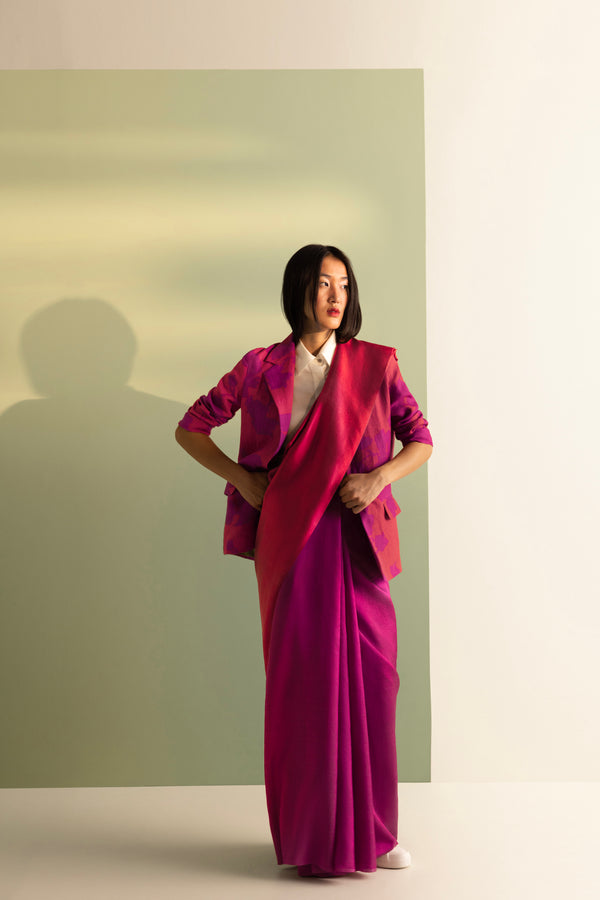 Handwoven Silk Reversible Sari