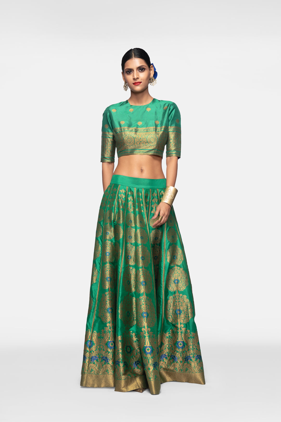 Handwoven Silk Engineered Brocade Blouse