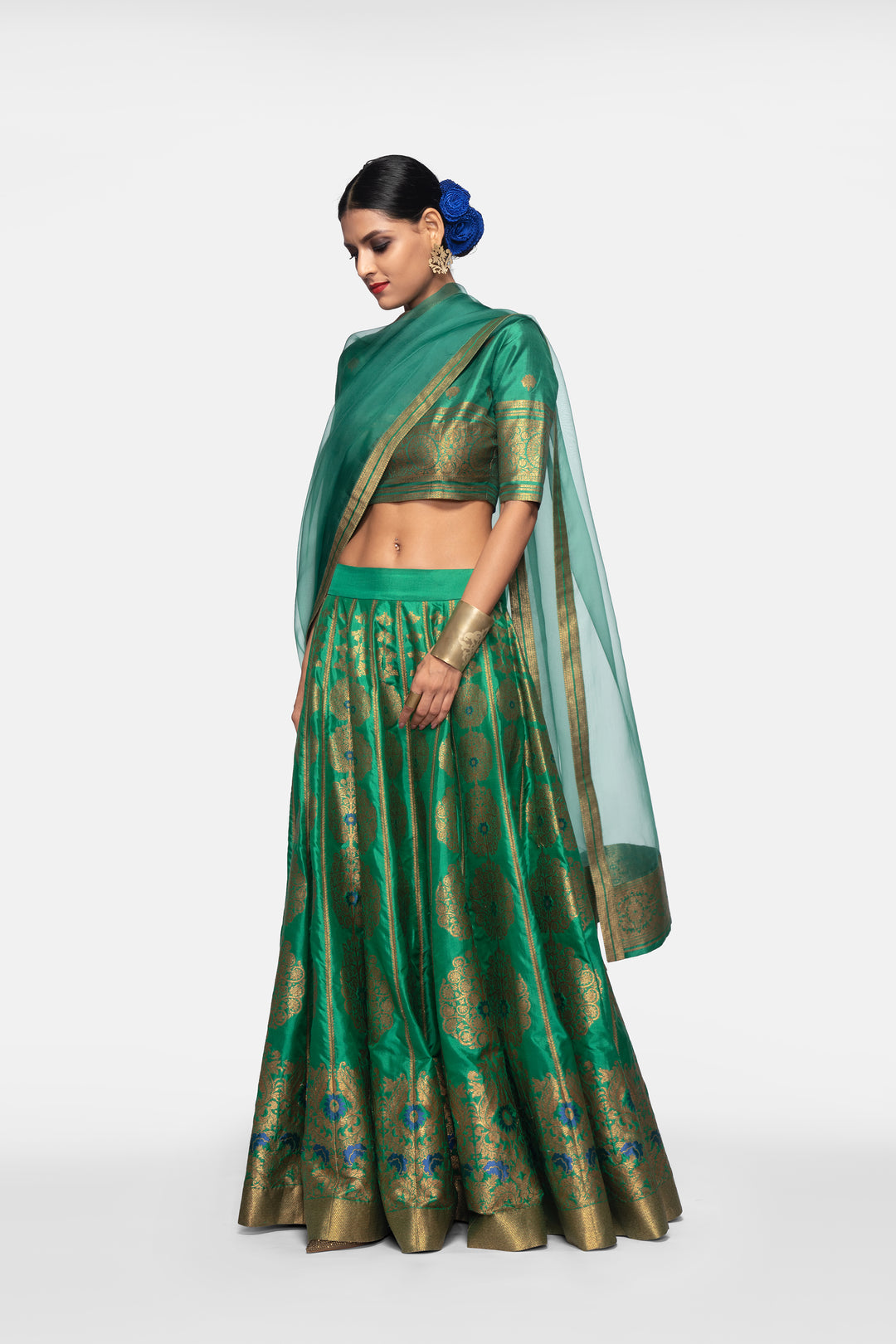 Handwoven Silk Engineered Brocade Blouse