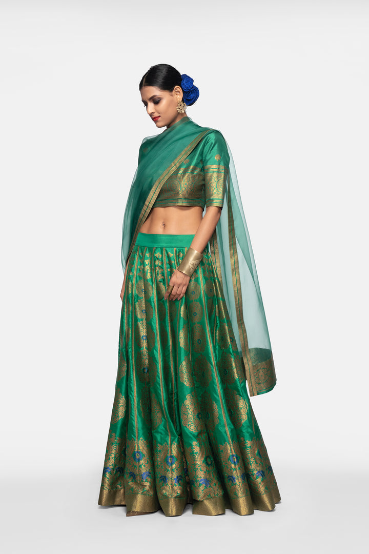 Handwoven Silk Engineered Brocade Blouse