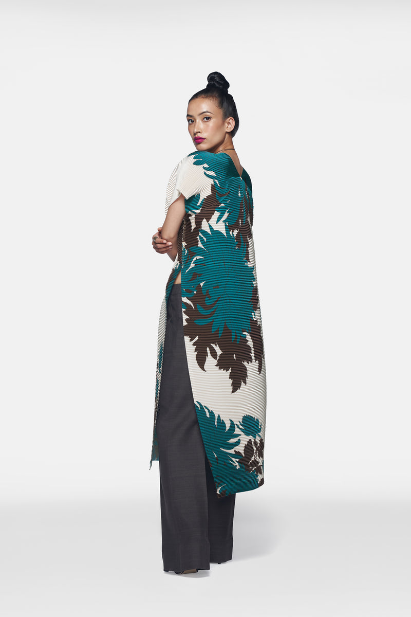 Pleated V-Neck Kurta