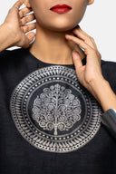 Handwoven Silk Kurta Set With Brocade Detail