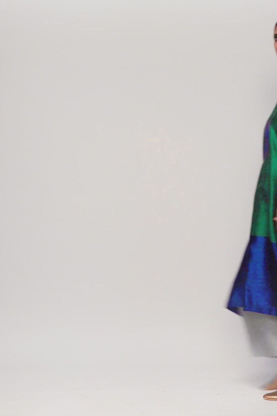 Handwoven Silk Kurta With Brocade Detail